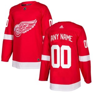 Kinder Detroit Red Wings Eishockey Trikot Benutzerdefinierte Heim Rot Authentic